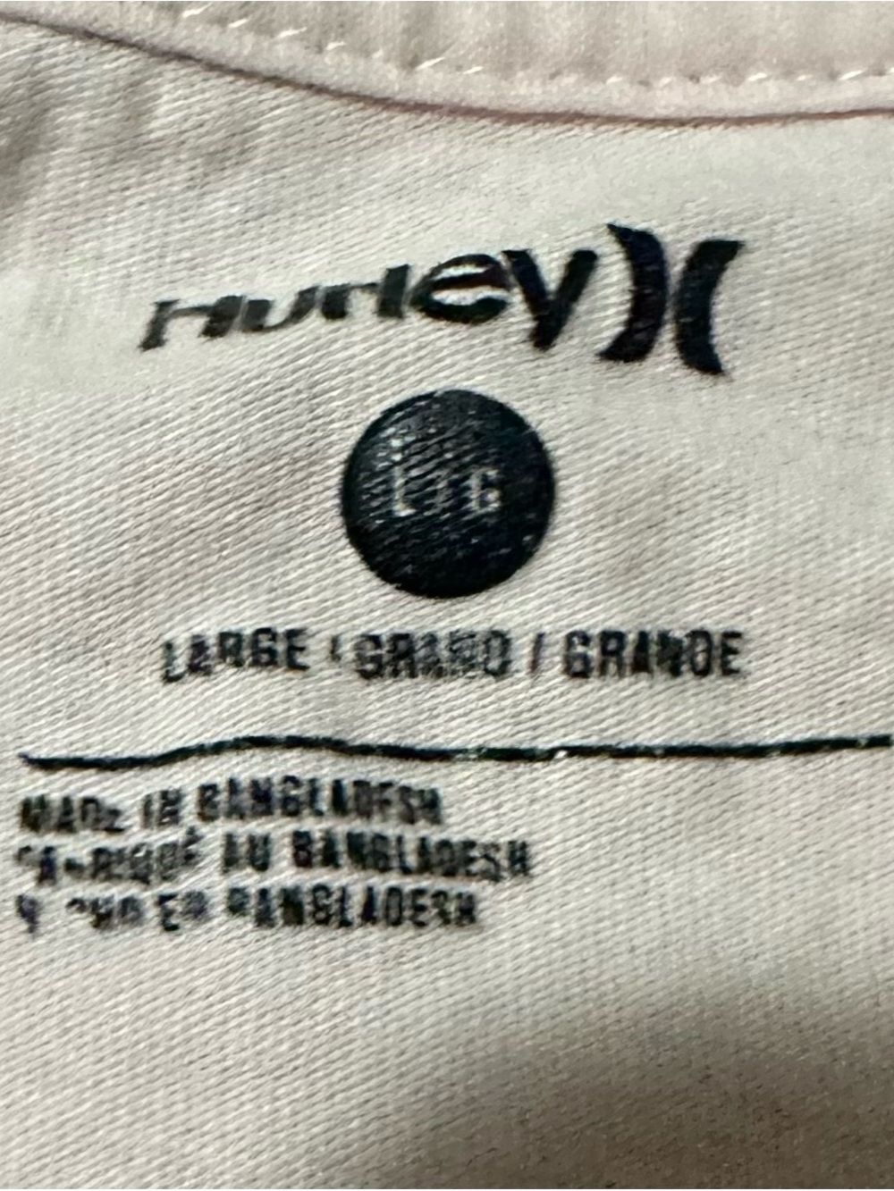 Hurley Men’s Light Pink Graphic Logo Tee - Picture 4 of 5